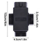 OBD2 16-pin splitter dimensions shown: 4.5cm width and 3.5cm height