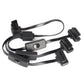 OBD2 16-pin extended cable set with switch, three plug adapters and multiple ports
