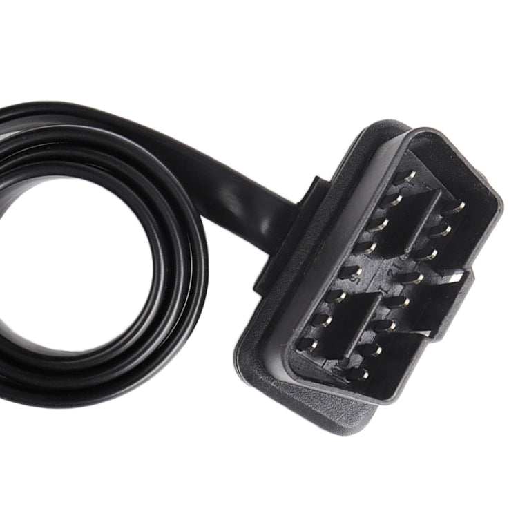 16-pin OBD2 connector plug end on diagnostic cable with looped cord