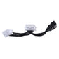 OBD2 diagnostic extended cable with two ends and central white 16-pin connector block
