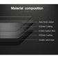 Layered carbon-fiber trim construction with resin rubber and double-sided tape