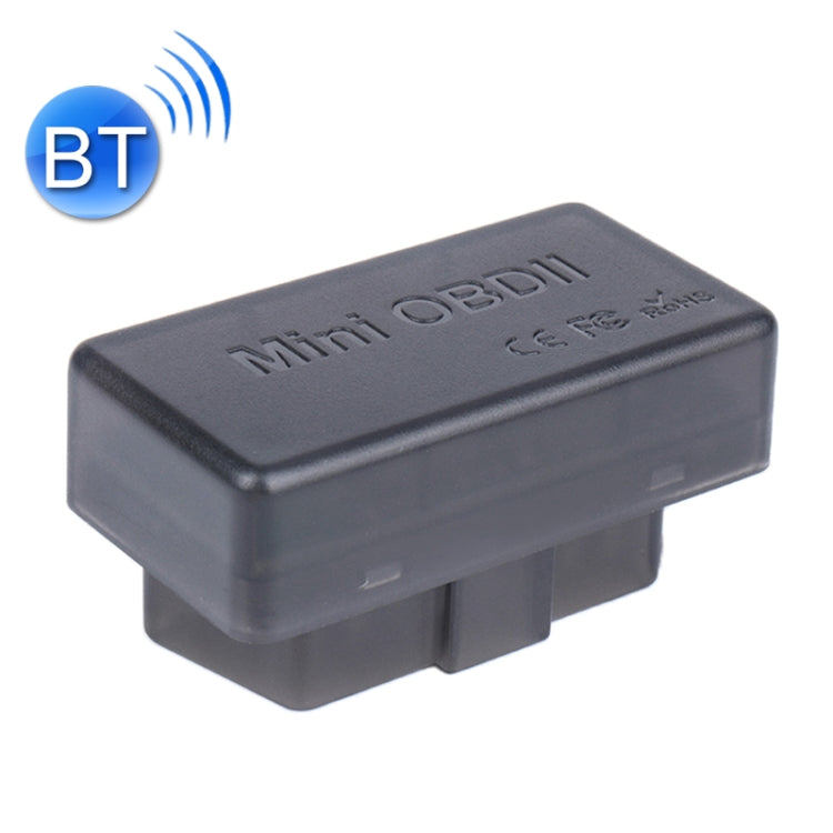 Mini OBDII diagnostic Bluetooth scanner with BT indicator on top
