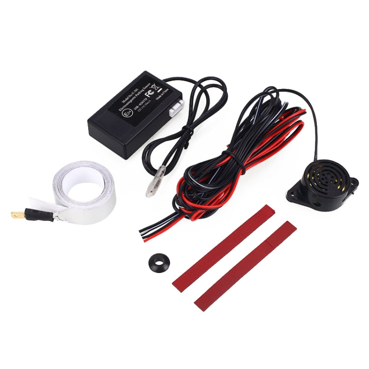 Car parking radar sensor kit: control box, cable set, sensor module, red mounting strips
