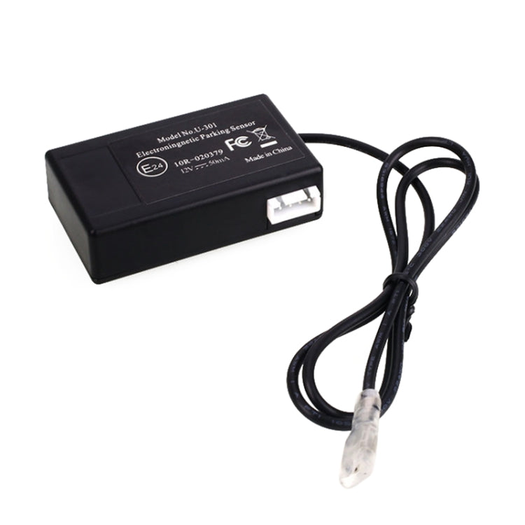Car parking radar control module with black box and attached cable