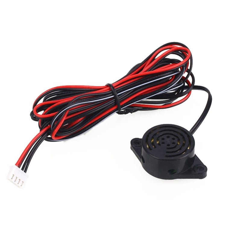 Car parking radar wiring and sensor module with red/black cable bundle