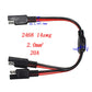 SAE power cord with two SAE-style connector plugs and red/black insulated wire