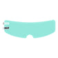 Motorcycle helmet anti-fog visor film, mint green shield shape