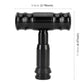 Black automatic gear shift knob T-handle with ribbed top and cylindrical base