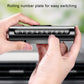 Black metal parking number roller card with rolling digits, switched by hands