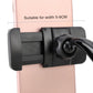 Black adjustable phone clamp bracket with curved mount and side end pad