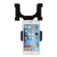 Black dual-side rearview mirror phone mount bracket with cradle supports