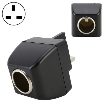Black vehicle cigarette lighter charger adapter with round socket