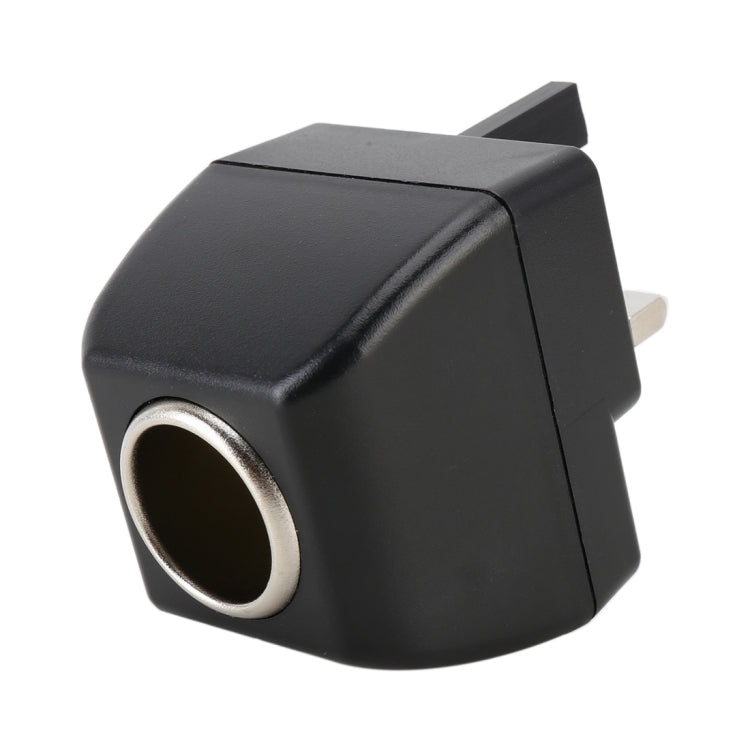 Black vehicle cigarette lighter charger adapter plug-in socket view