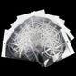 Pack of white compass rose car stickers on clear sheets, multiple decals