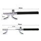 Adjustable telescopic U-shape steering wheel lock with black grip handles