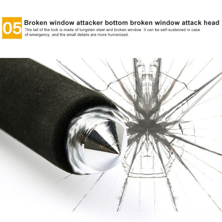 Safety hammer head with impact point detail and cracked glass effect