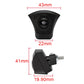 Black front camera with size diagram: 43mm, 41mm, 22mm, 19.90mm