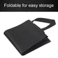 Black foldable umbrella storage bag with wide flap and carry strap