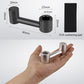 Black car seat hook organizer with EVA cushioning pad, shown in hand