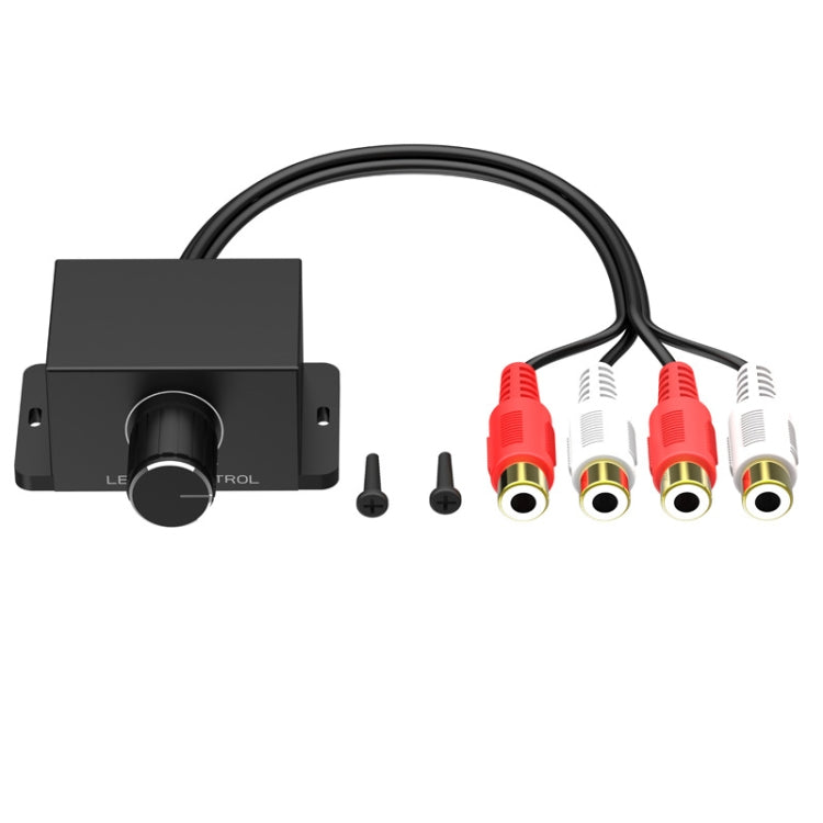 Audio volume control knob module with RCA connectors and screw kit