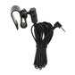 Car microphone kit with clamp holder and long cable with 3.5mm plug, black
