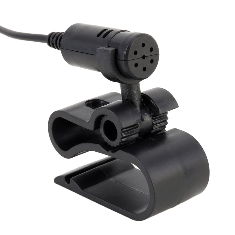 Car high-sensitivity microphone with black bracket mount and cable connector