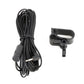 Car microphone cable bundle with bracket clamp and microphone connector, black