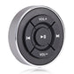 Black car Bluetooth remote button hub with VOL+ and VOL- plus play/pause center icon