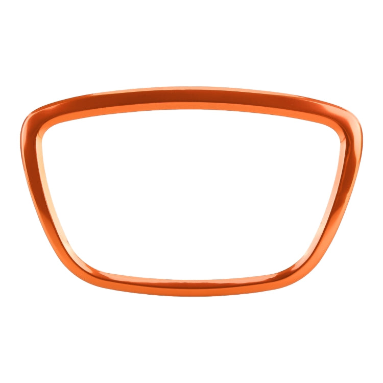 Orange steering wheel ring cover trim sticker, oval frame