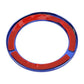Red circular metal ring with chrome inner trim for Renault start/stop button