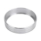 Car AC knob bezel ring, silver metal trim band
