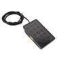 Square LED car light with 15 LED bulbs, dark tinted lens, and wire leads