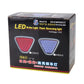 LED brake light flash reversing light retail box, 12V voltage marking