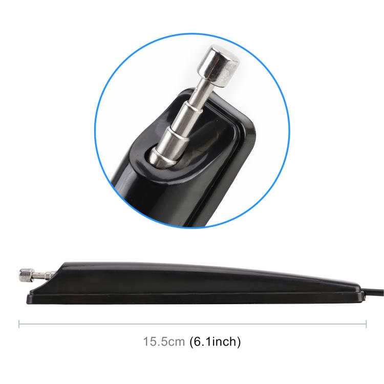 Telescopic FM car antenna base with 15.5 cm length and metal mount