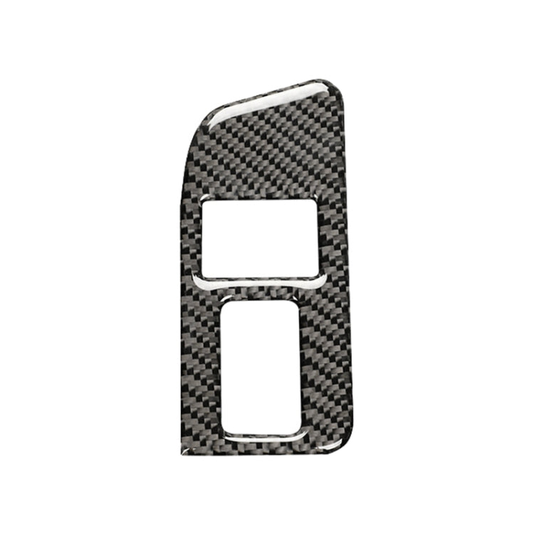 Carbon fiber trunk switch decorative sticker for right drive with two square cutouts