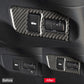 Carbon fiber trunk switch decorative sticker set for right drive, two switch cutouts