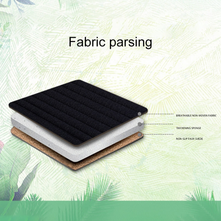 Stack of black seat cushion layers showing sponge and non-slip base