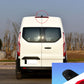 Installed rear brake light camera centered on the vehicle tail light housing