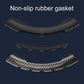 Steering wheel spinner knob cover with non-slip rubber gasket and clip tabs