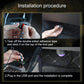 Installation instruction image showing hands attaching LED foot pads and USB plug