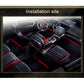 Car interior installation site illustration showing where to place LED footwell lights