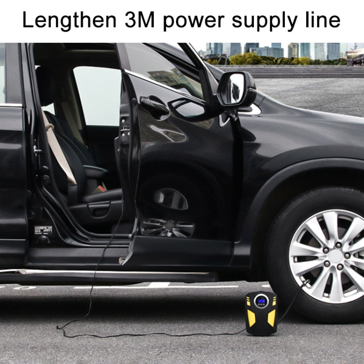 Car air pump powered cable length 3M, placed near vehicle tire