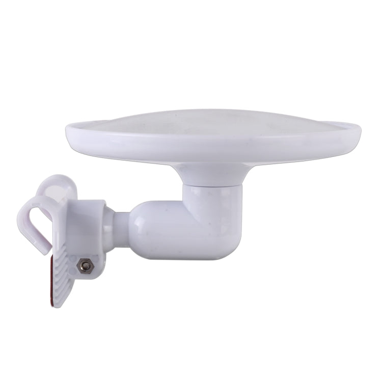 Blind spot side assistant mirror clip mount and white backing plate