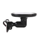 Black round blind spot side mirror with clip mounting bracket