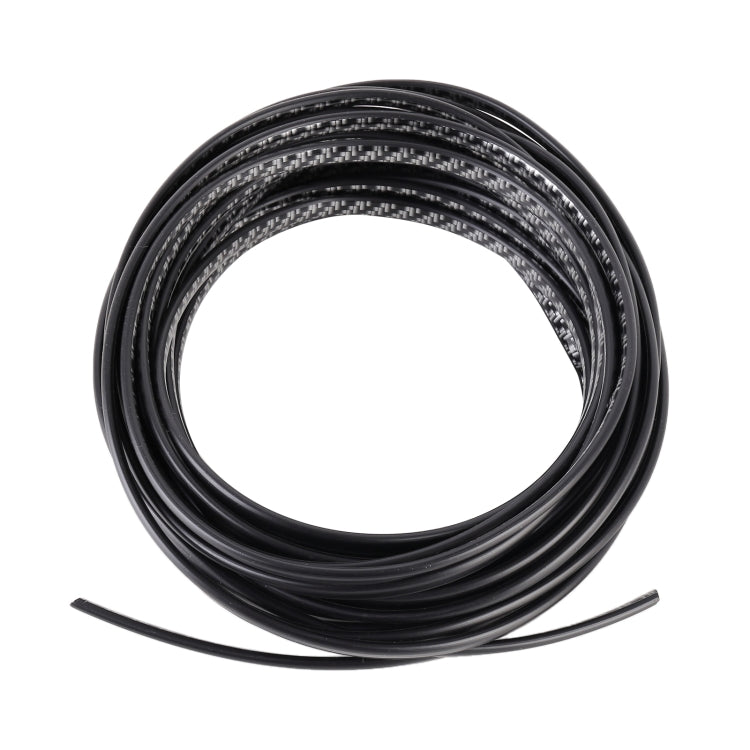 Carbon fiber texture seal strip, coiled black strip with curved profile