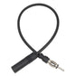 Antenna extension cable with two-pin plug and black barrel socket