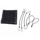 Pet safety net barrier with mesh panel and hook and bungee cord set