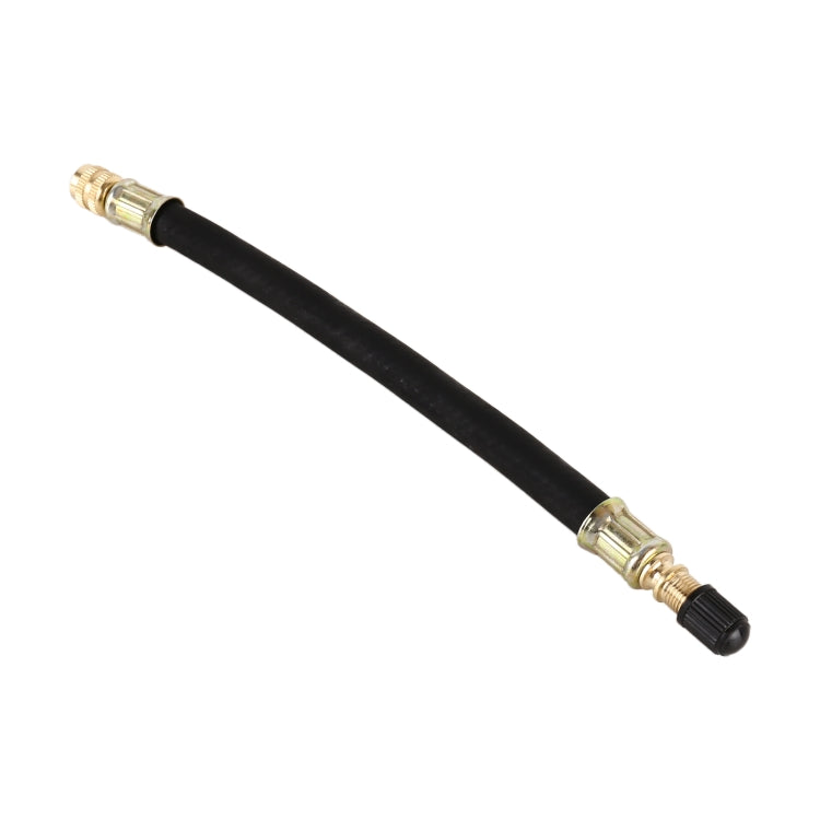 Car vacuum valve extension tube with black hose and brass end adapters