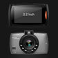 Car dash cam recorder with 2.2-inch display and front camera lens