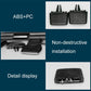 Pair of black air vent switch paddles with prongs and mounting clips